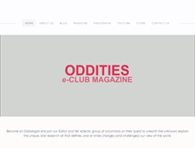 Tablet Screenshot of odditieseclub.com
